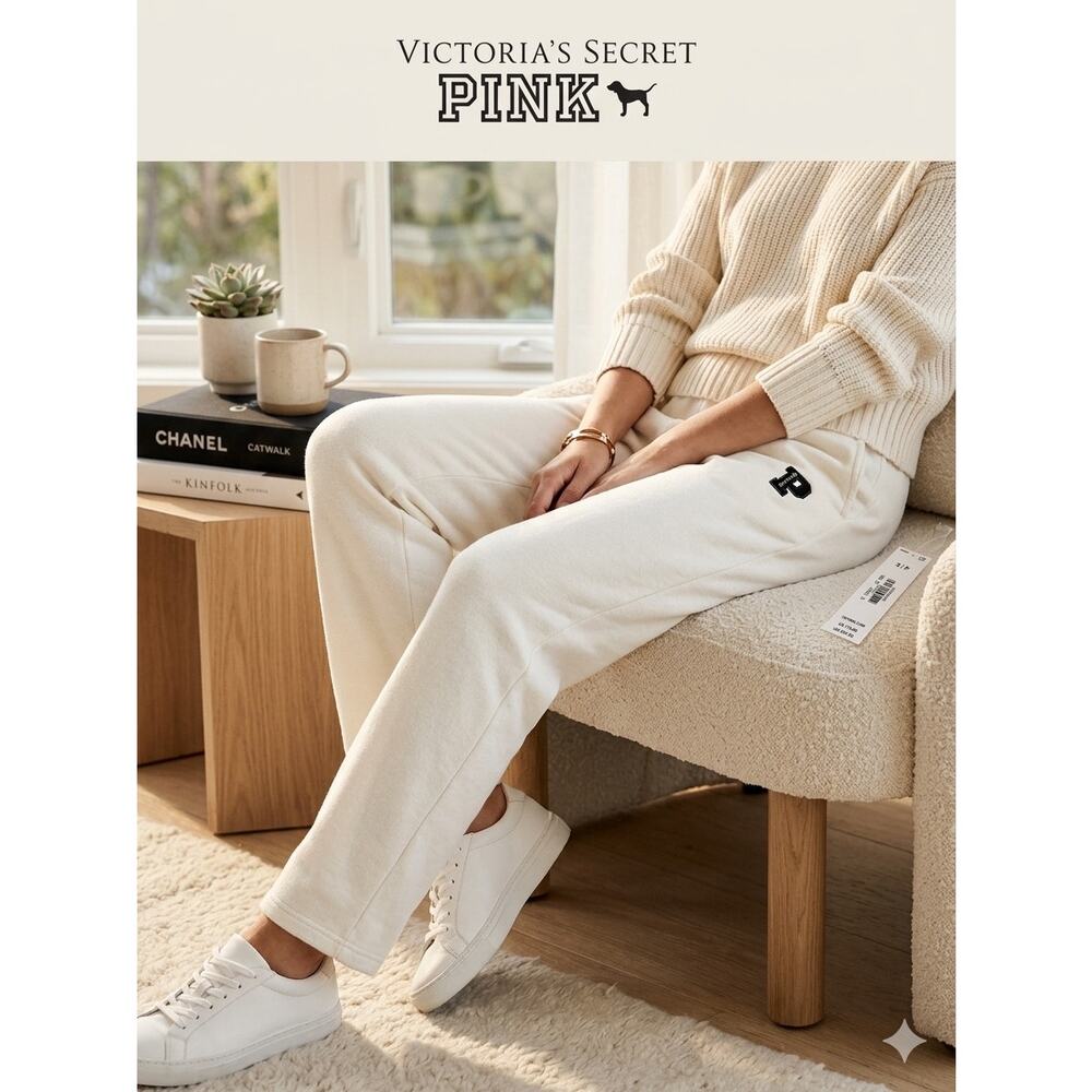 Victoria's Secret PINK Everyday Ivy Fleece Lounge Straight Leg Sweatpants